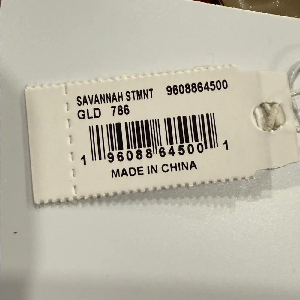 Brand New Kendra Scott Savannah Gold Statement Earrings in Pink Enamel - Picture 5 of 13